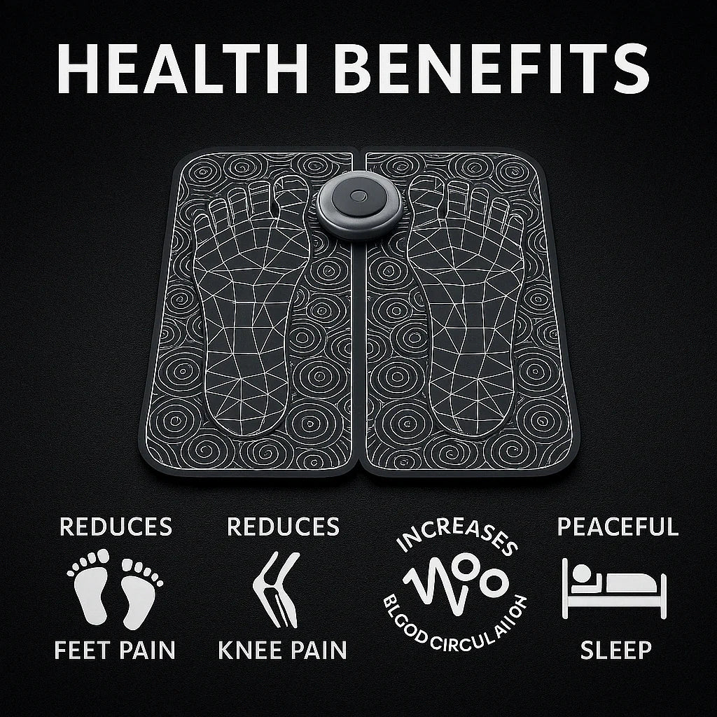Vibrating Bubble Electric Ems Foot Massager Pad